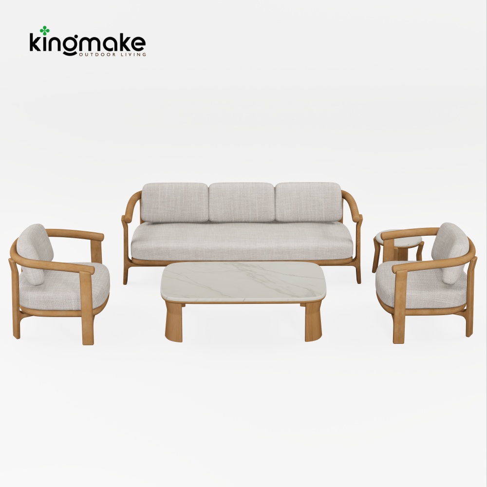 Luxury Teak Outdoor Sofa KM18042
