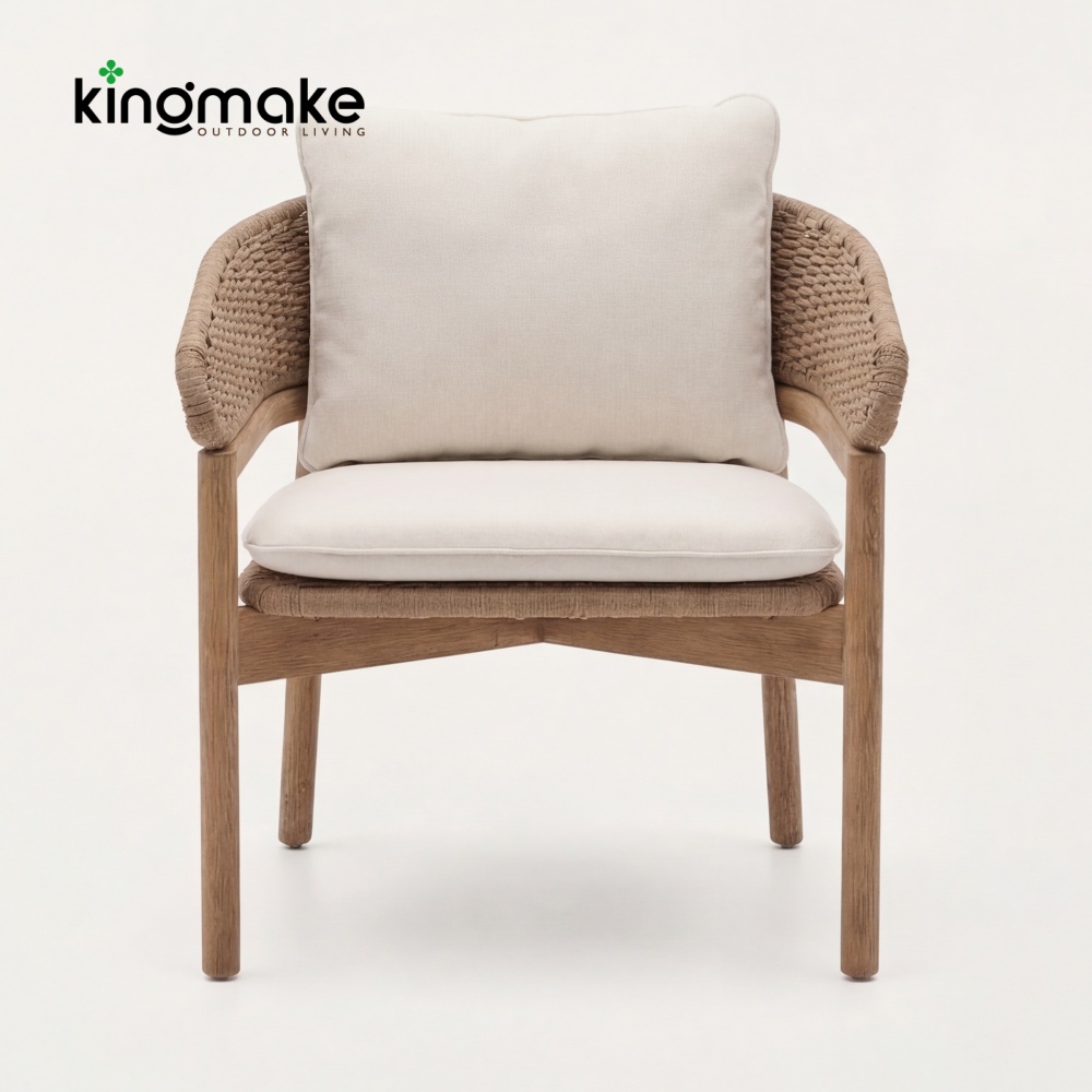 commercial teak outdoor dining chair km18046
