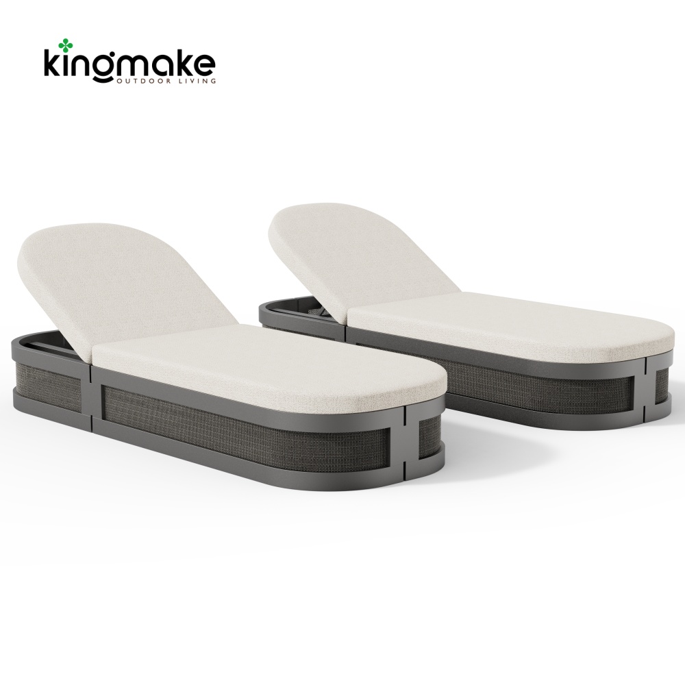 high-end aluminum capri collection sun lounger