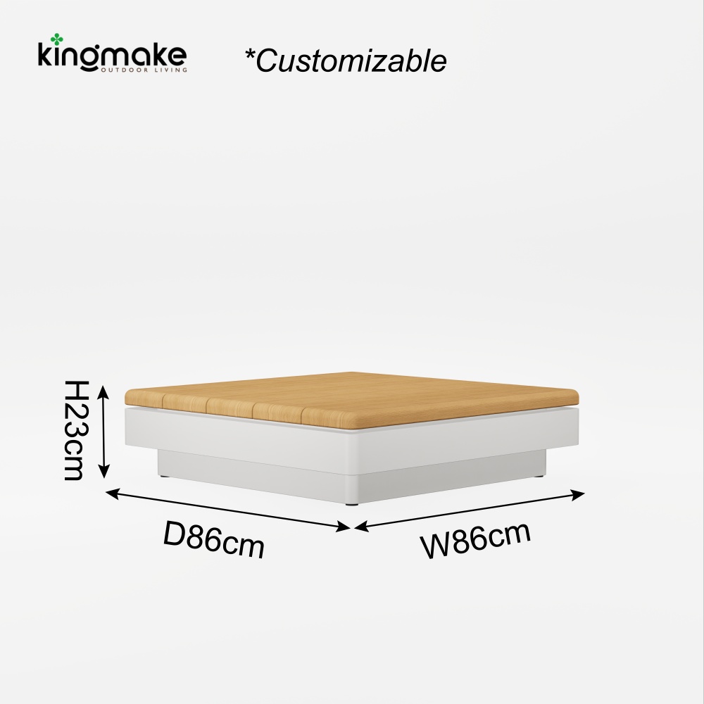 modern aluminum vintis collecton l-shape sofa