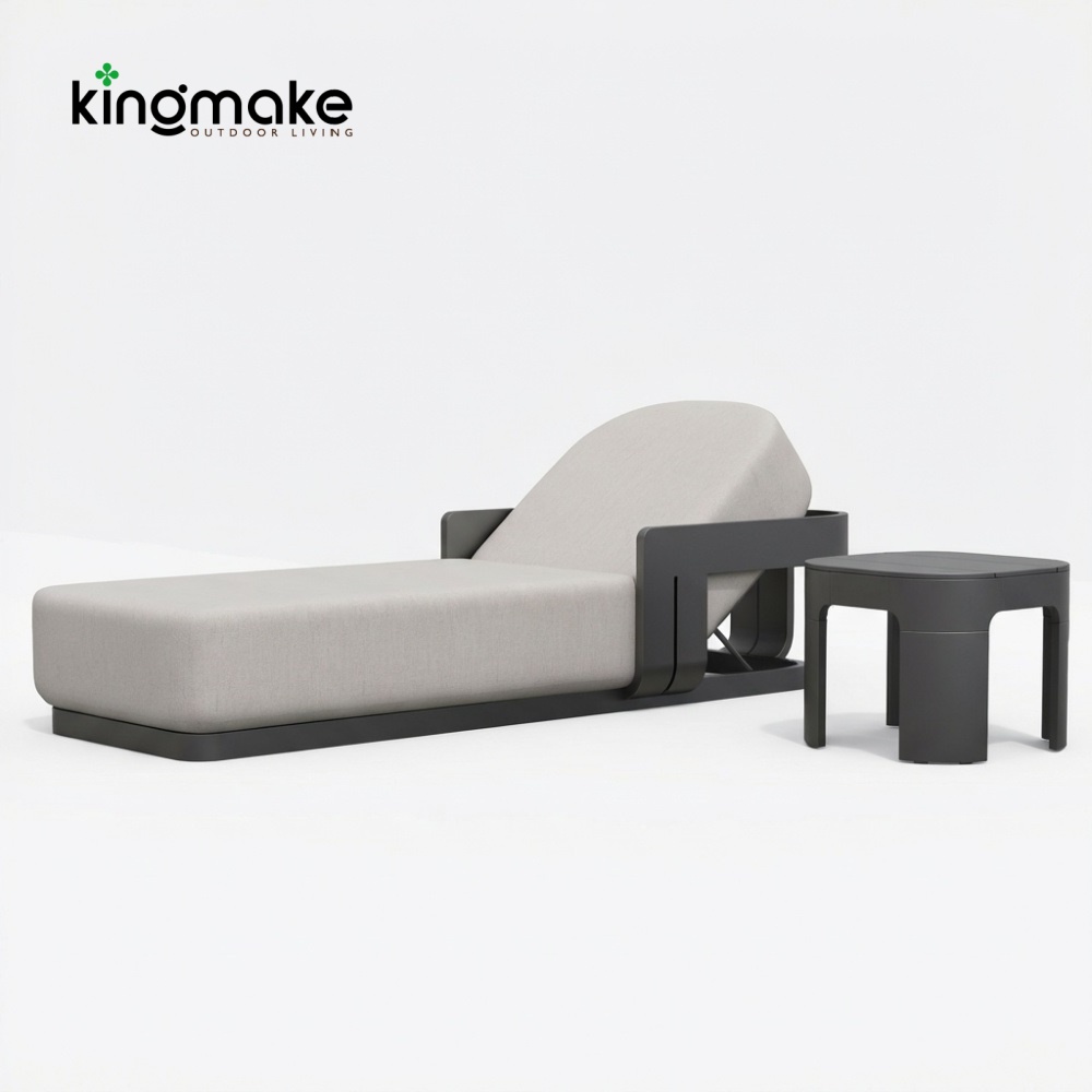 modern aluminum neo collection sun lounger km18026