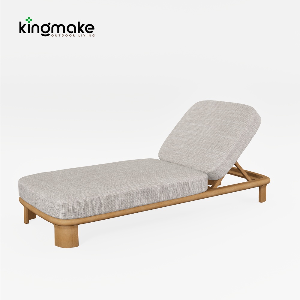 Luxury Teak Sun Lounger KM18042