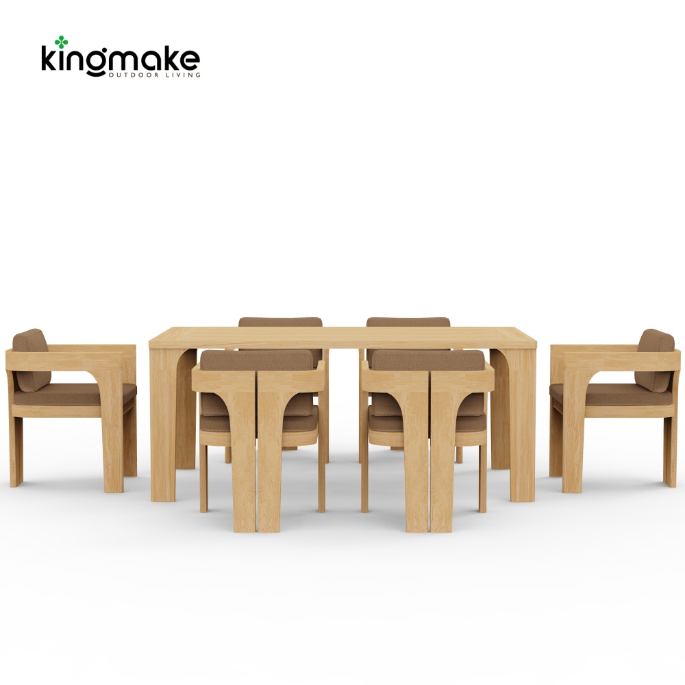 luxury teak malta collection dining set 