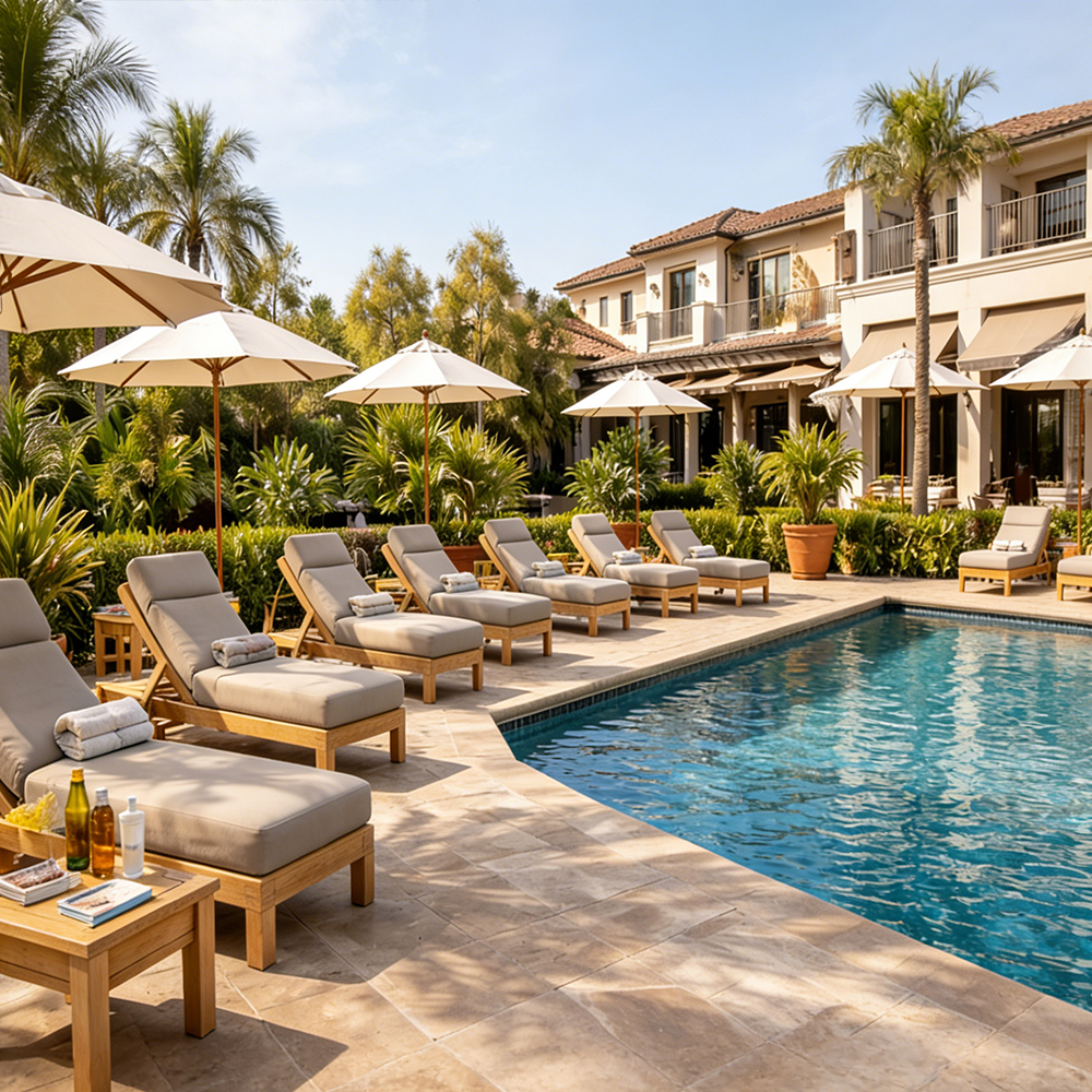 How Many Pool Loungers Should a Resort Pool Have?