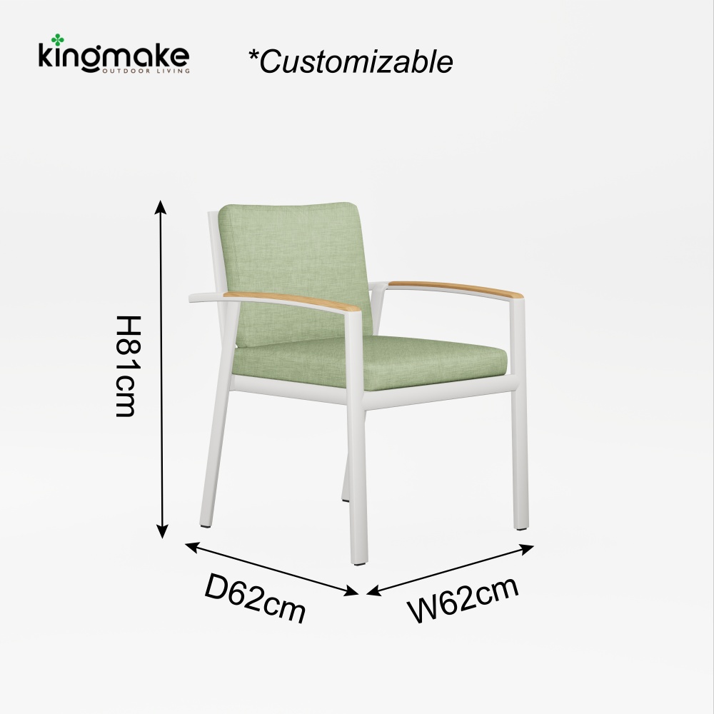 modern aluminum vintis collecton dining set