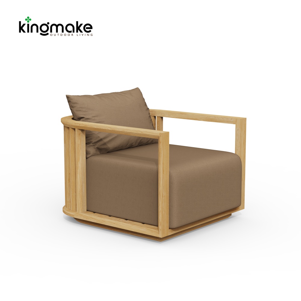 maui colletion high-end teak single sofa 