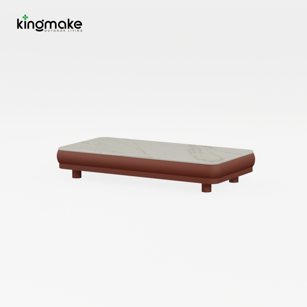 Modern Aluminum Vita Collection L-Shape Sofa KM18031