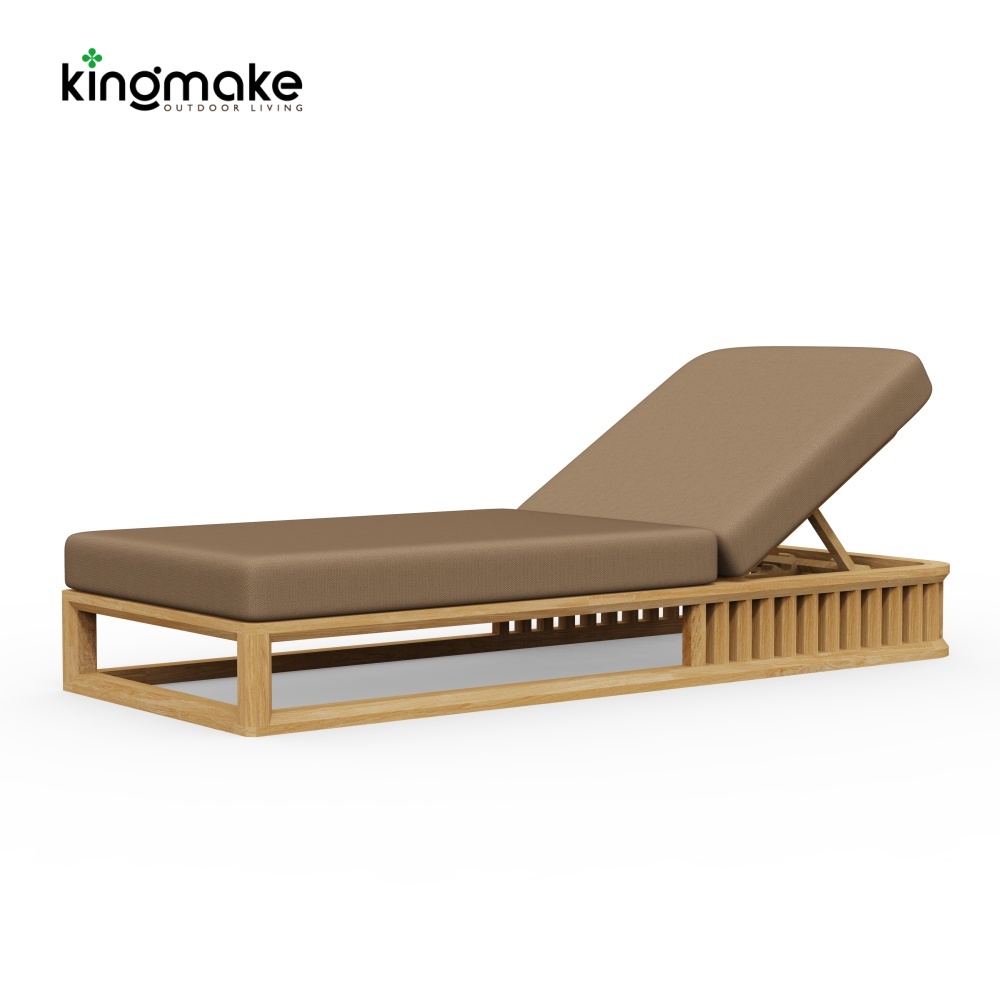 maui colletion high-end teak sun lounger