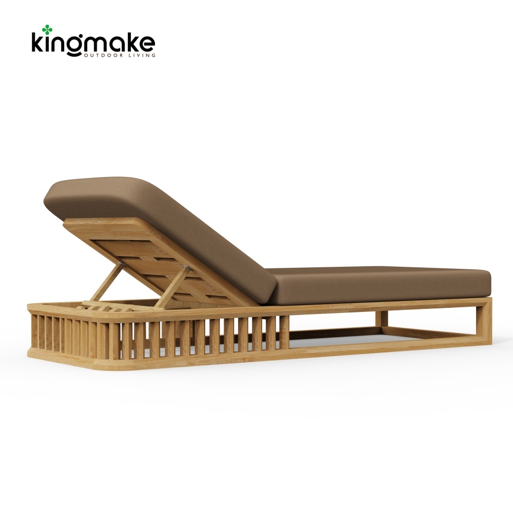 maui colletion high-end teak sun lounger