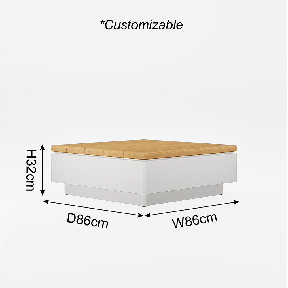 modern aluminum vintis collecton l-shape sofa