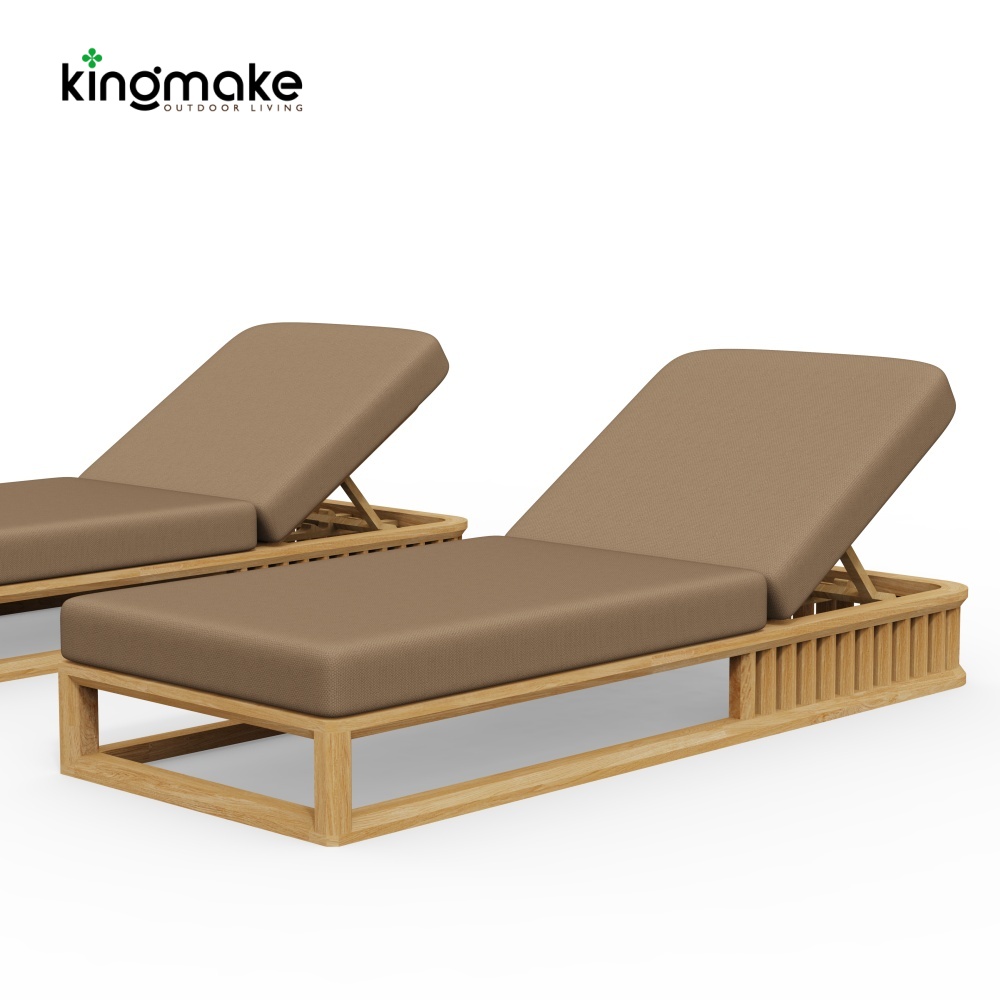 maui colletion high-end teak sun lounger