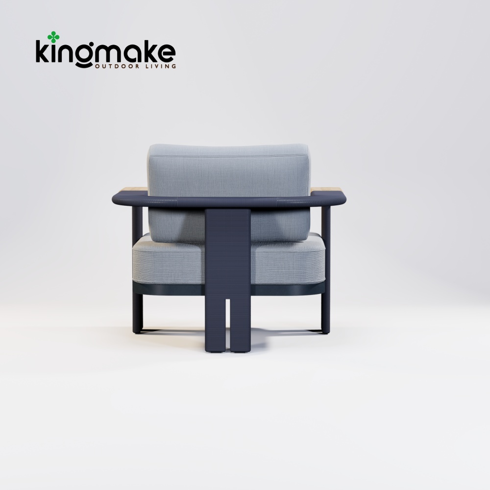 Modern Aluminum Rope Woven Single Sofa KMD18001
