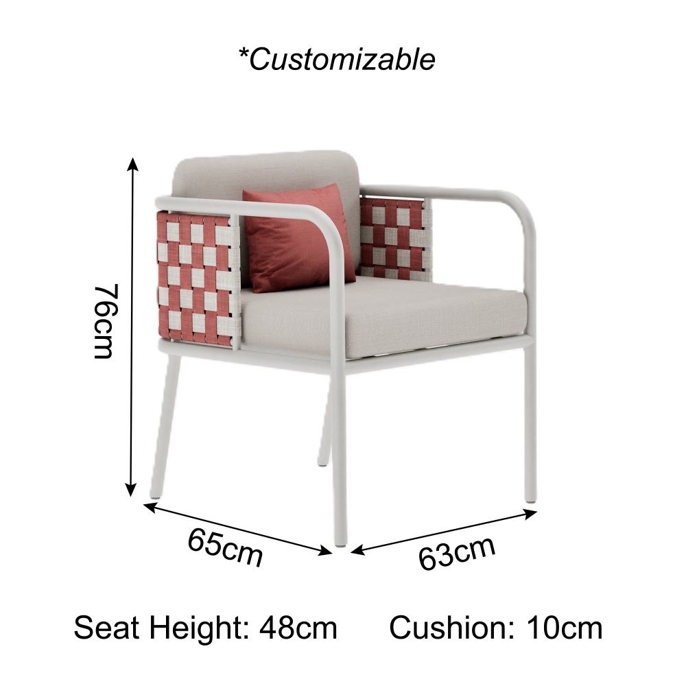 Nex Collection Aluminum Weave Outdoor Dining Set
