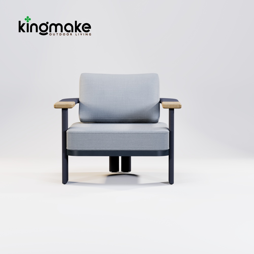 Modern Aluminum Rope Woven Single Sofa KMD18001