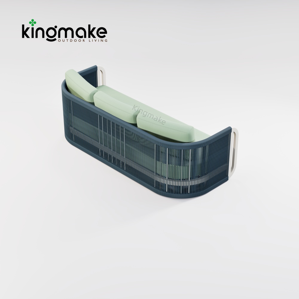 Modern Aluminum URound Collection Sofa KM18014