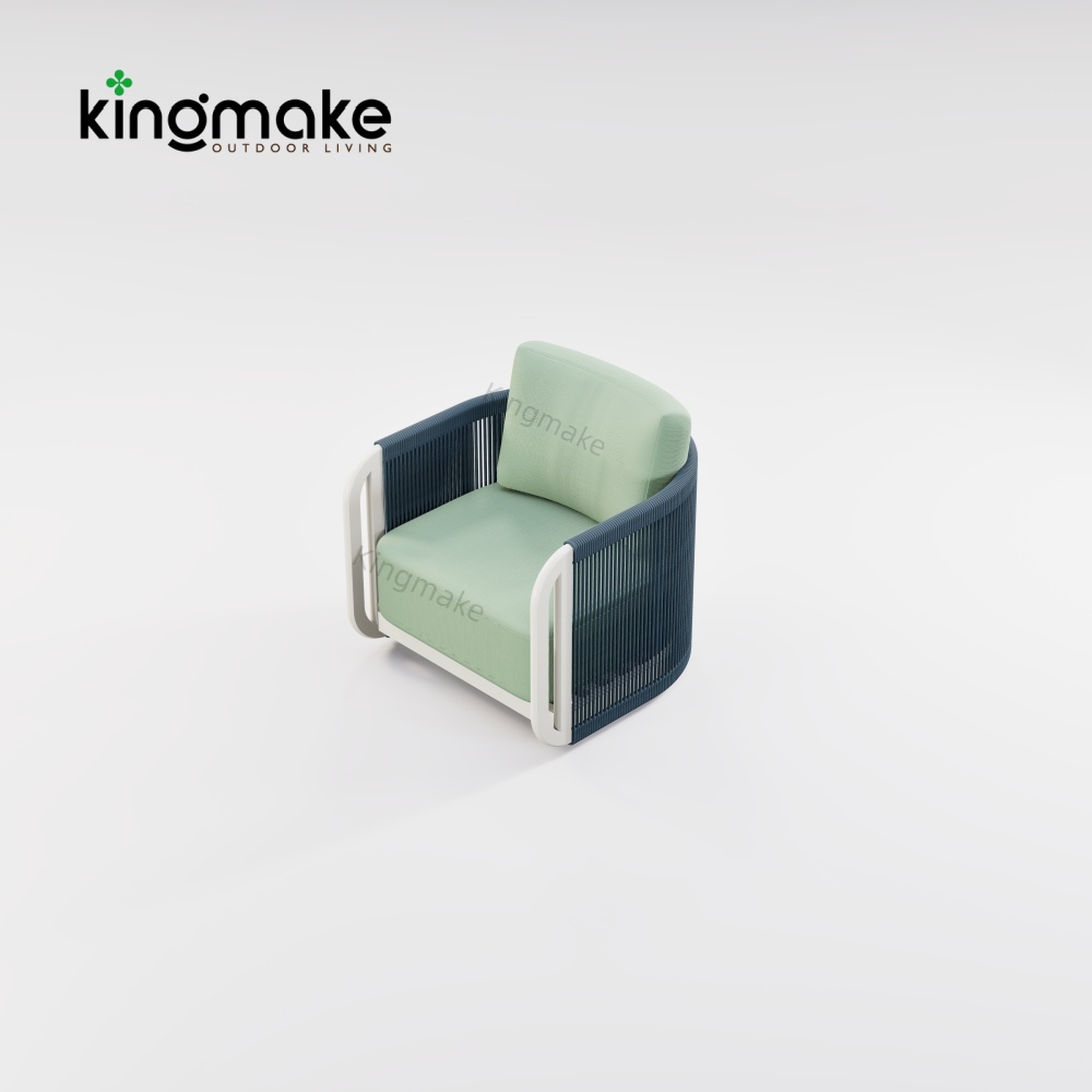Modern Aluminum URound Collection Sofa KM18014