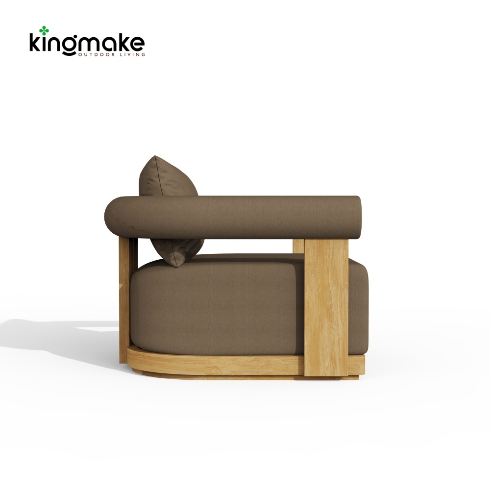 Modern Teak Wood 3-Seater Outdoor Sofa – Mali Collection