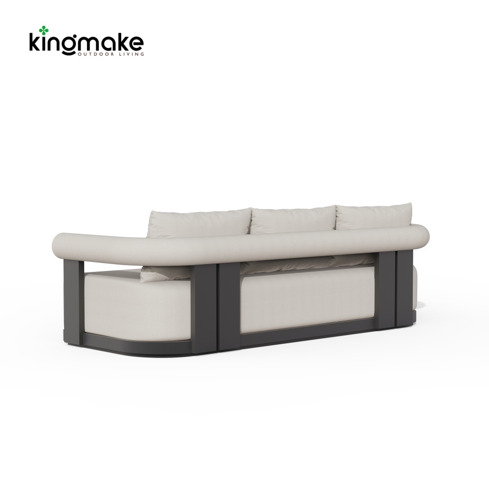 Modern Aluminum Three-Seater Outdoor Sofa – Mali Collection