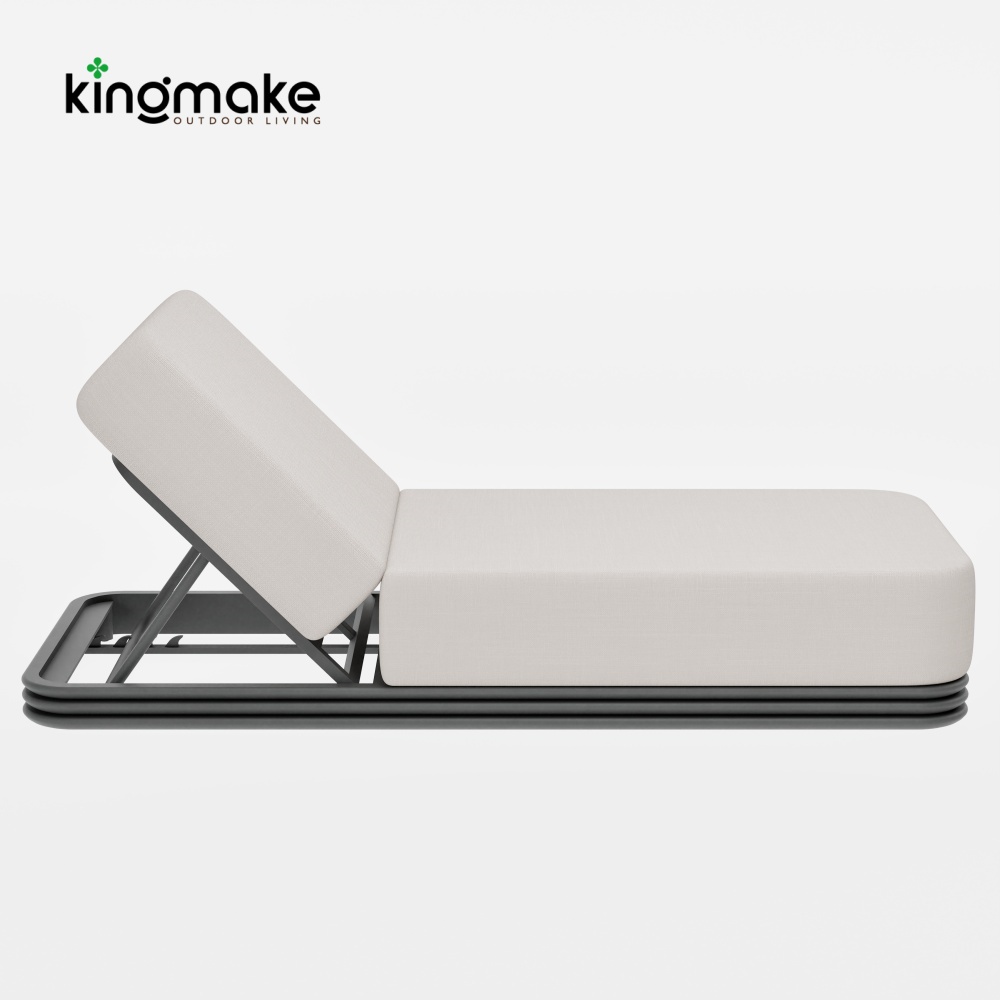 Layva Collection Modern Aluminum Sun Lounger