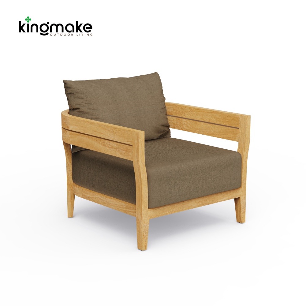 Cima Collection Teak Outdoor Single Sofa