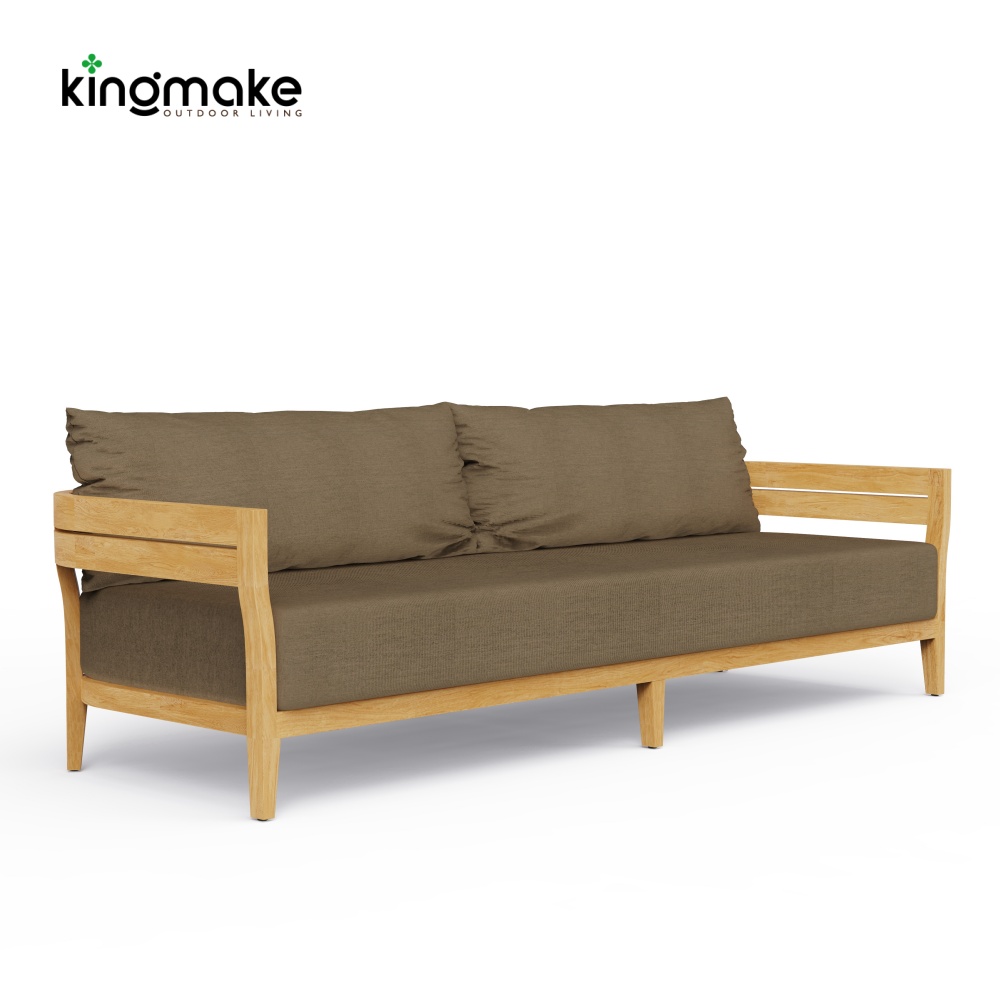 Cima Collection Teak Outdoor Two-Seater Sofa