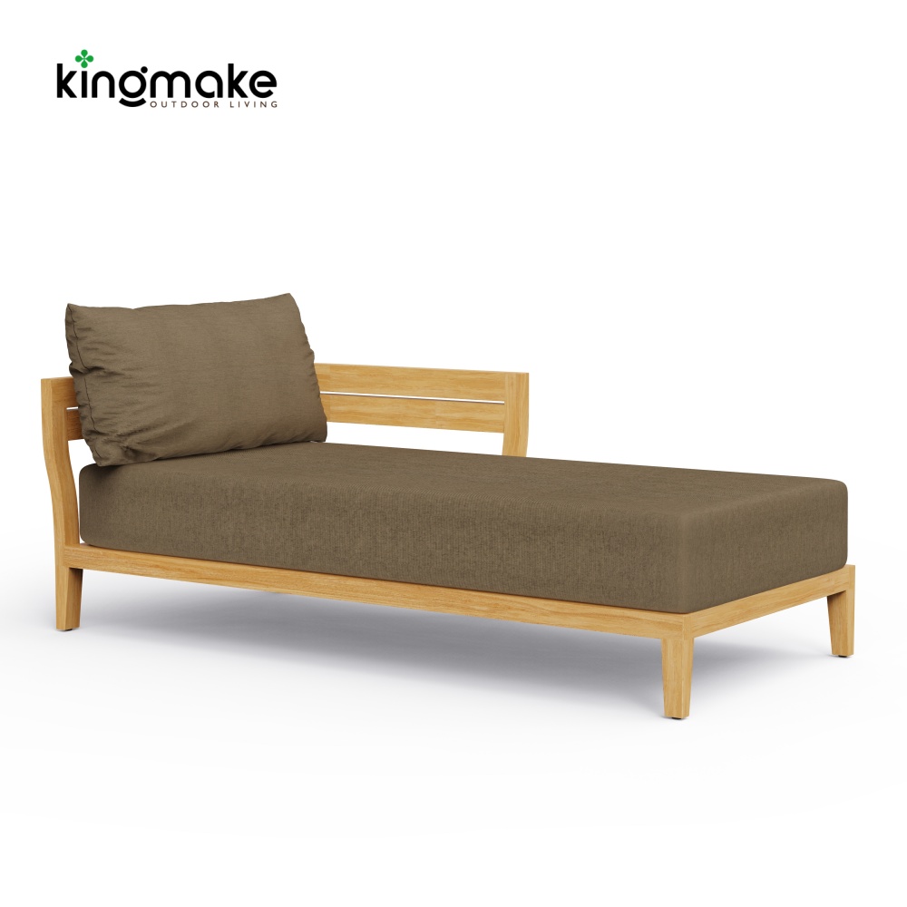 Cima Collection Teak Outdoor Modular Sofa 