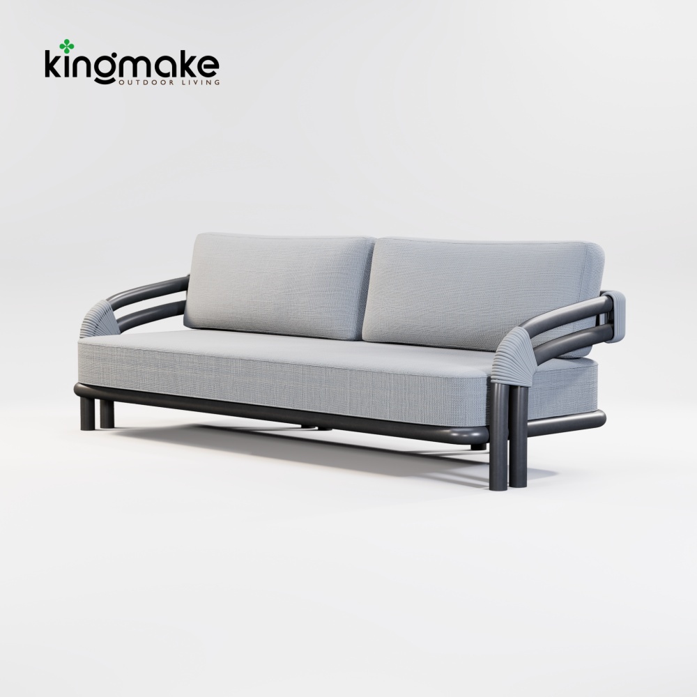 Modern Aluminum Pipeline Collection Two Seaters Sofa KM18015