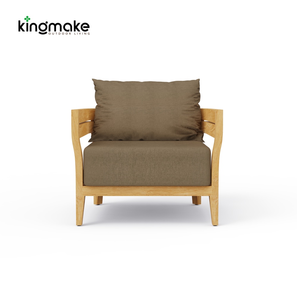 Cima Collection Teak Outdoor Single Sofa