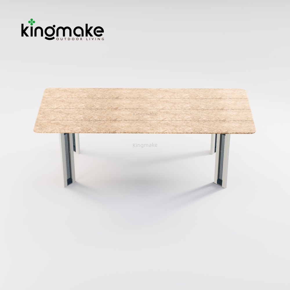 Modern Aluminum URound Collection Dining Set KM18014