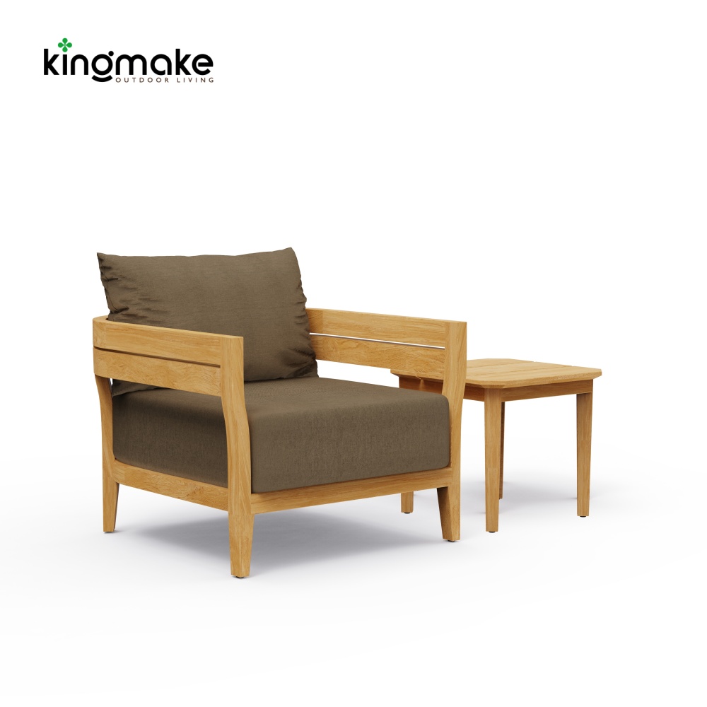 Cima Collection Teak Outdoor Single Sofa