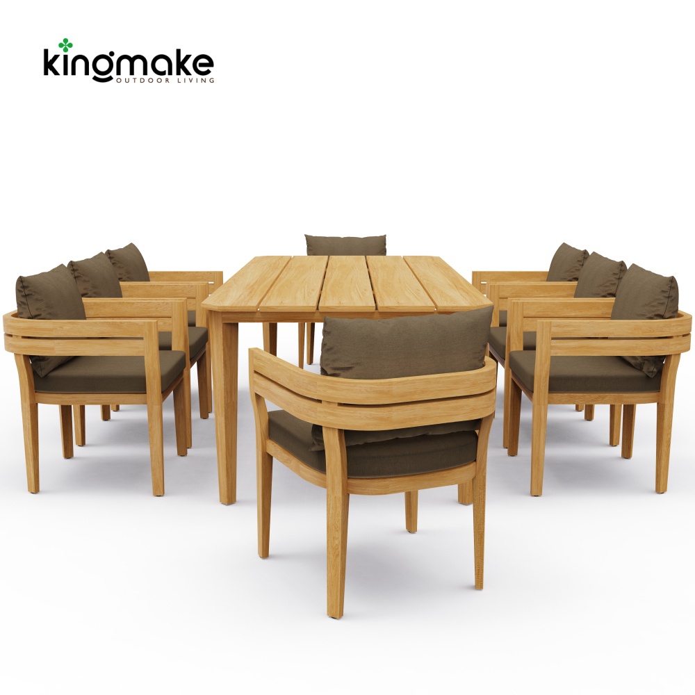 Cima Collection Teak Outdoor Dining Set 