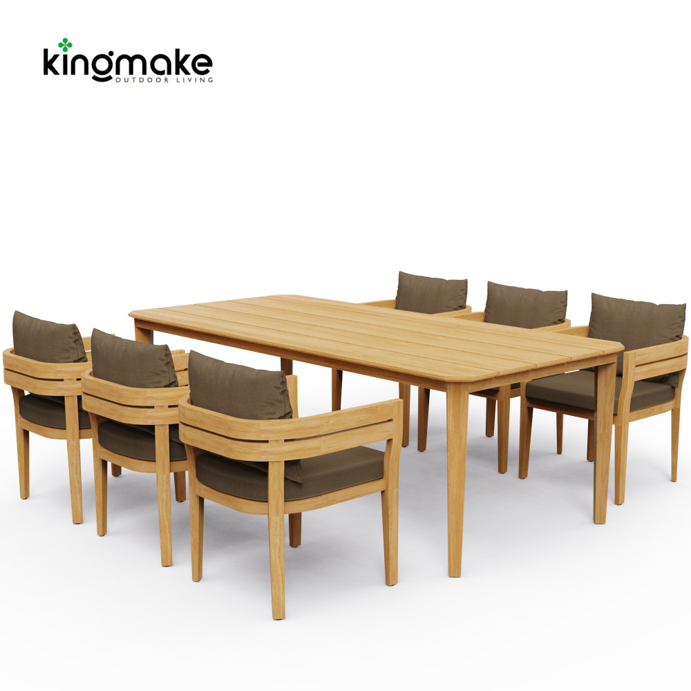 Cima Collection Teak Outdoor Dining Set 