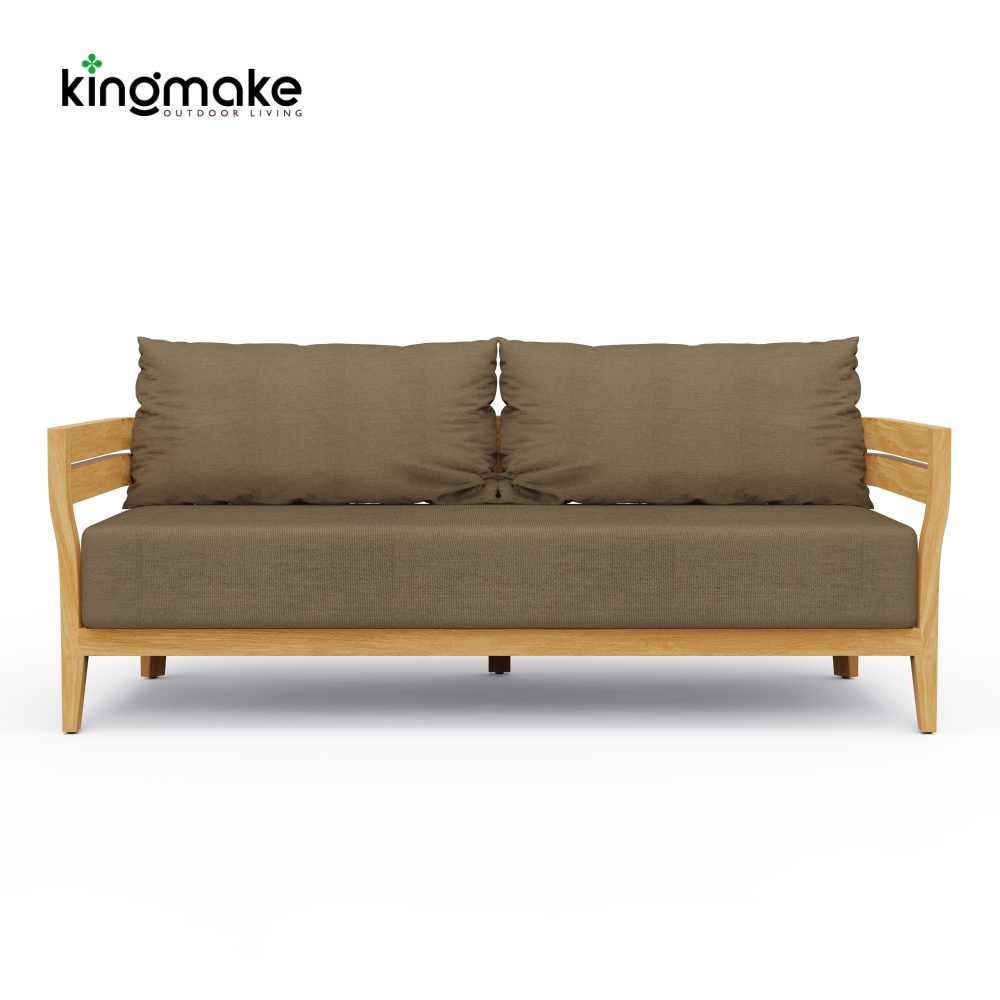 Cima Collection Teak Outdoor Two-Seater Sofa