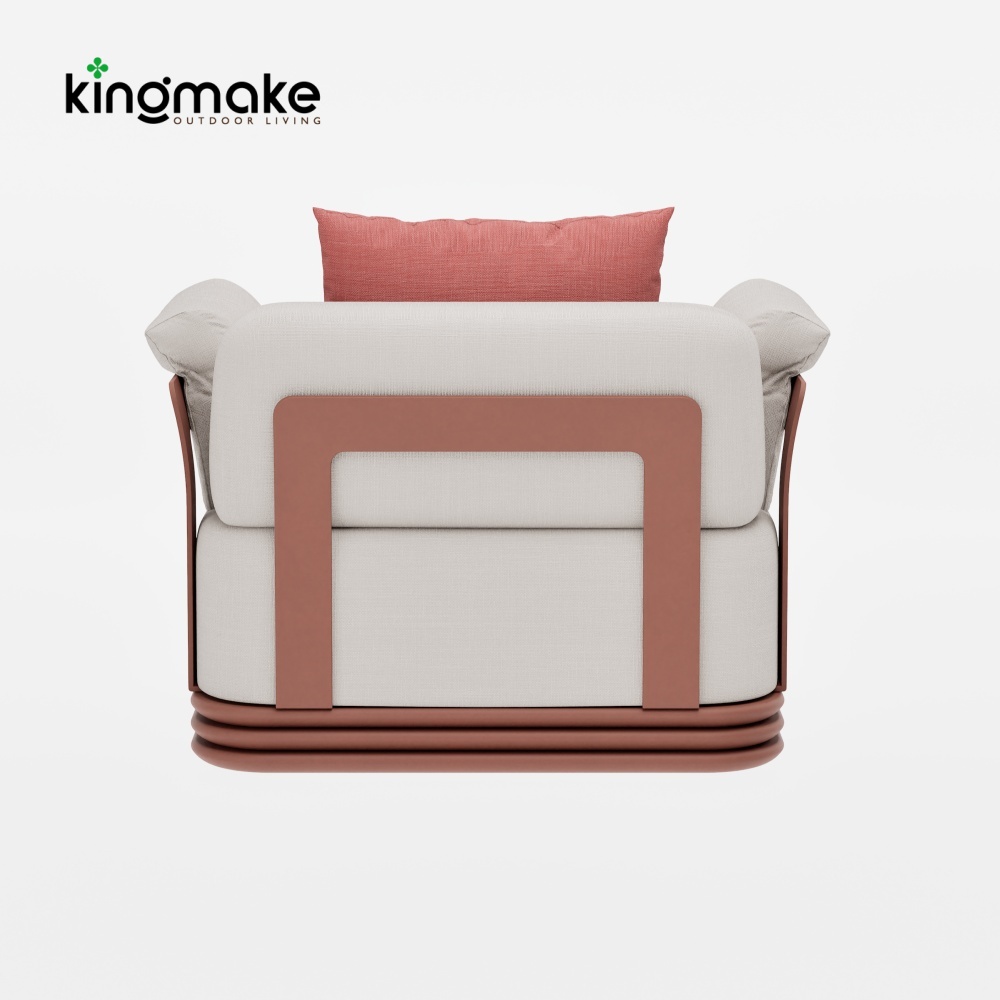 Layva Collection Modern Aluminum Single Sofa