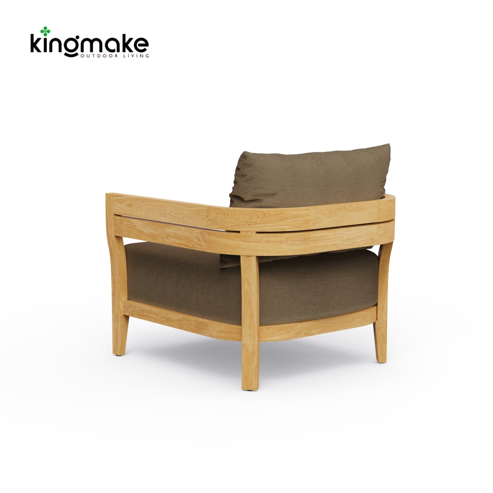Cima Collection Teak Outdoor Single Sofa