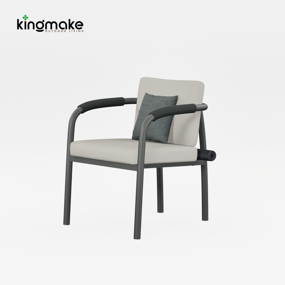 Waterproof Aluminum Rolla Collection Outdoor Chair KM18035