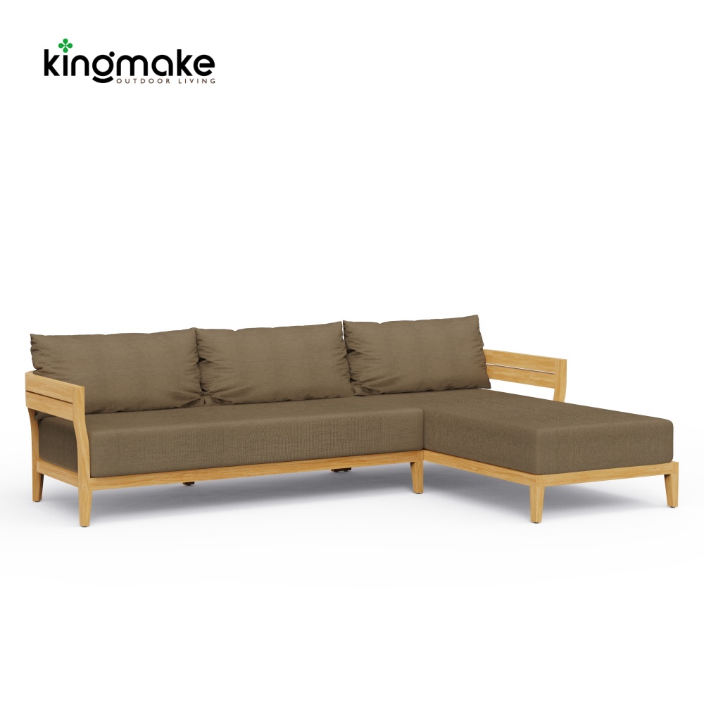 Cima Collection Teak Outdoor Modular Sofa 