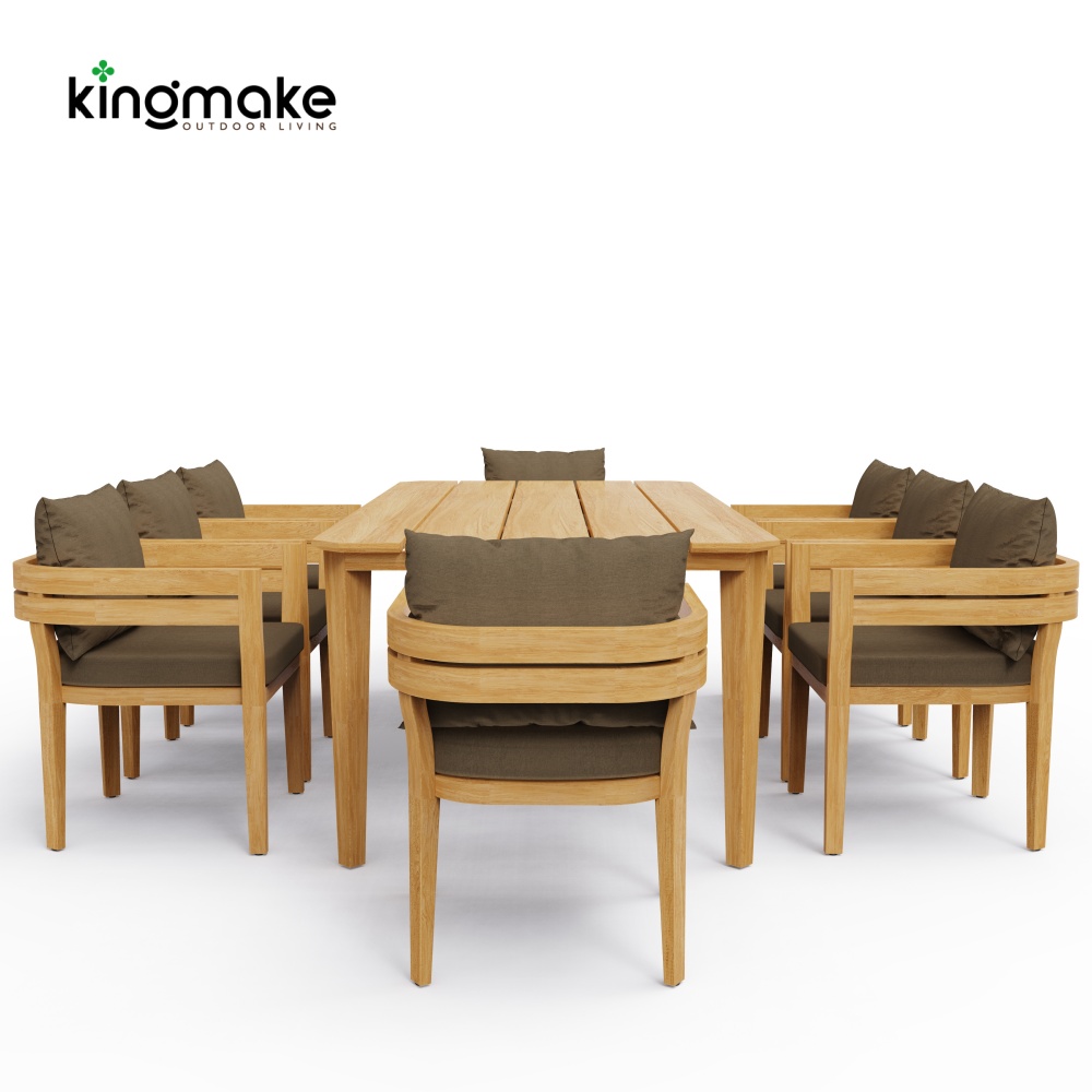 Cima Collection Teak Outdoor Dining Set 