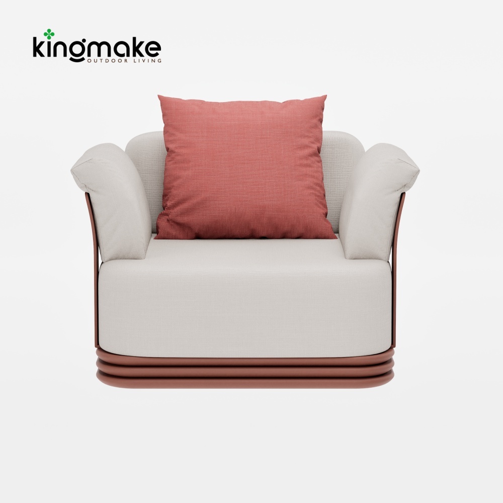 Layva Collection Modern Aluminum Single Sofa