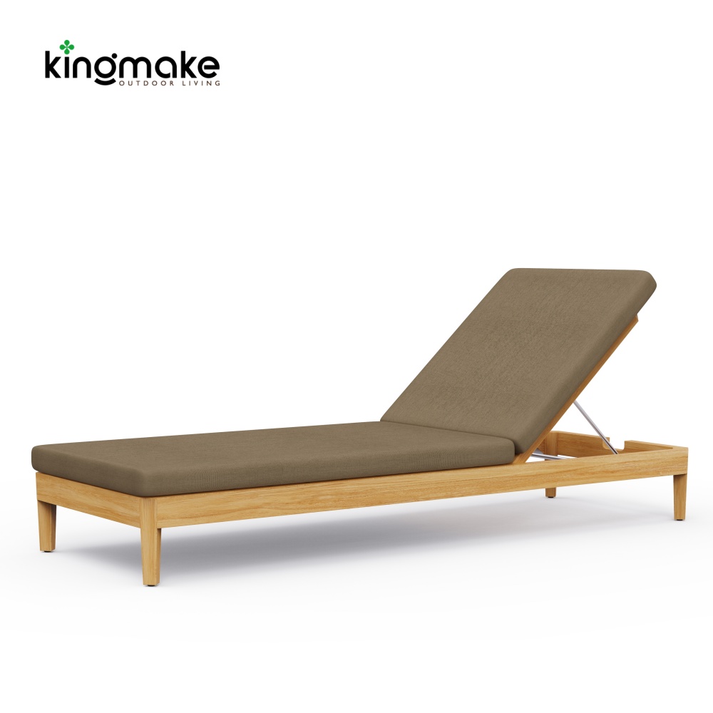 Cima Collection Teak Outdoor Sun Lounger