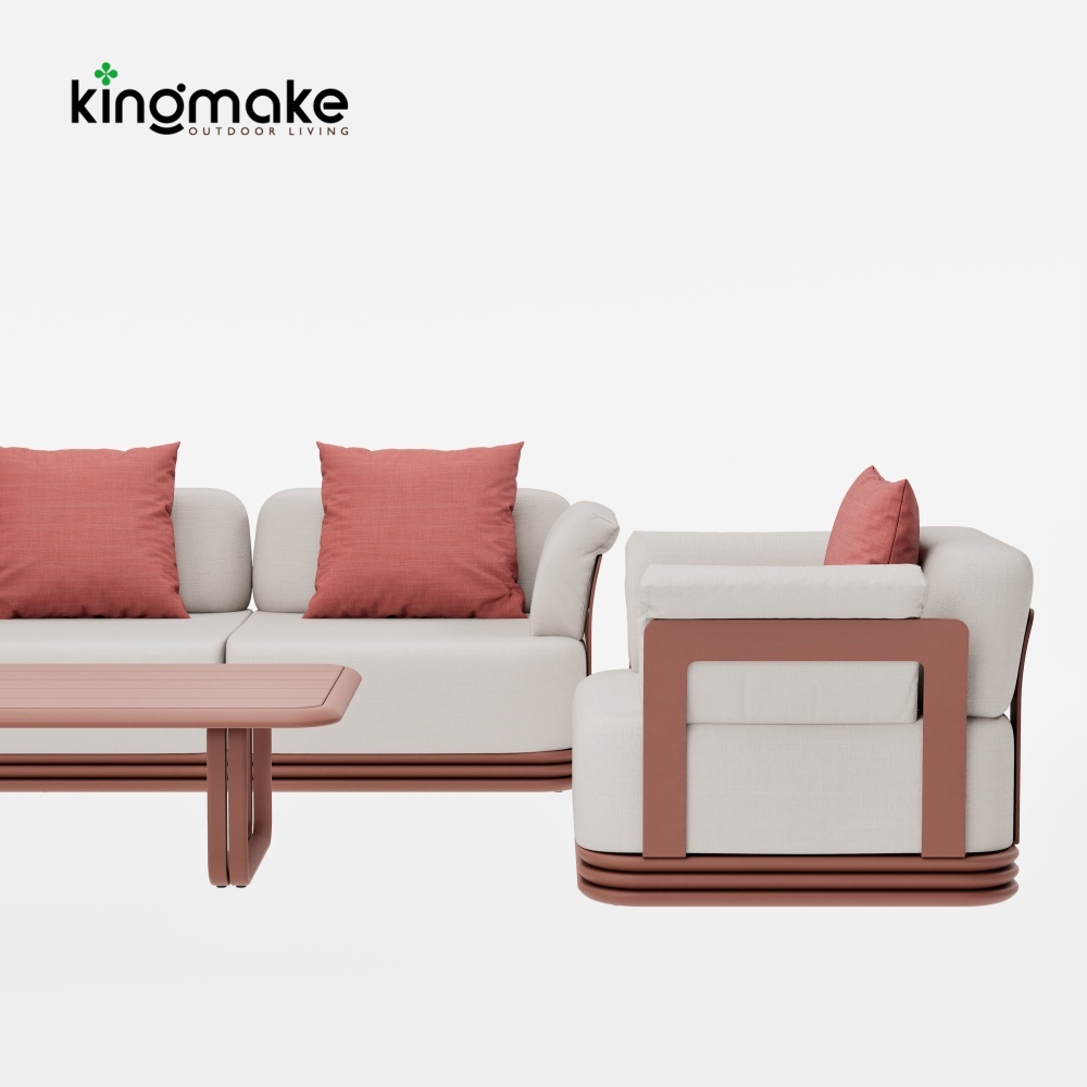 Layva Collection Modern Aluminum Sofa Set