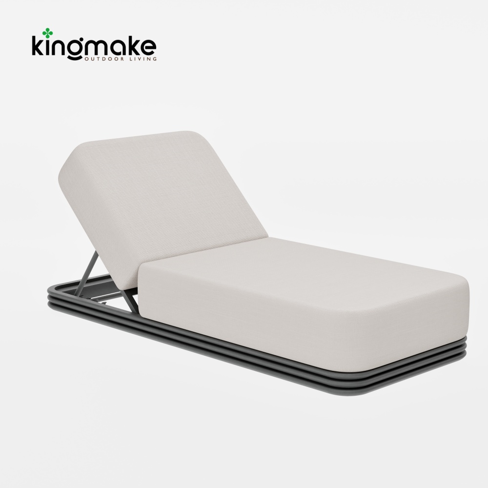 Layva Collection Modern Aluminum Sun Lounger