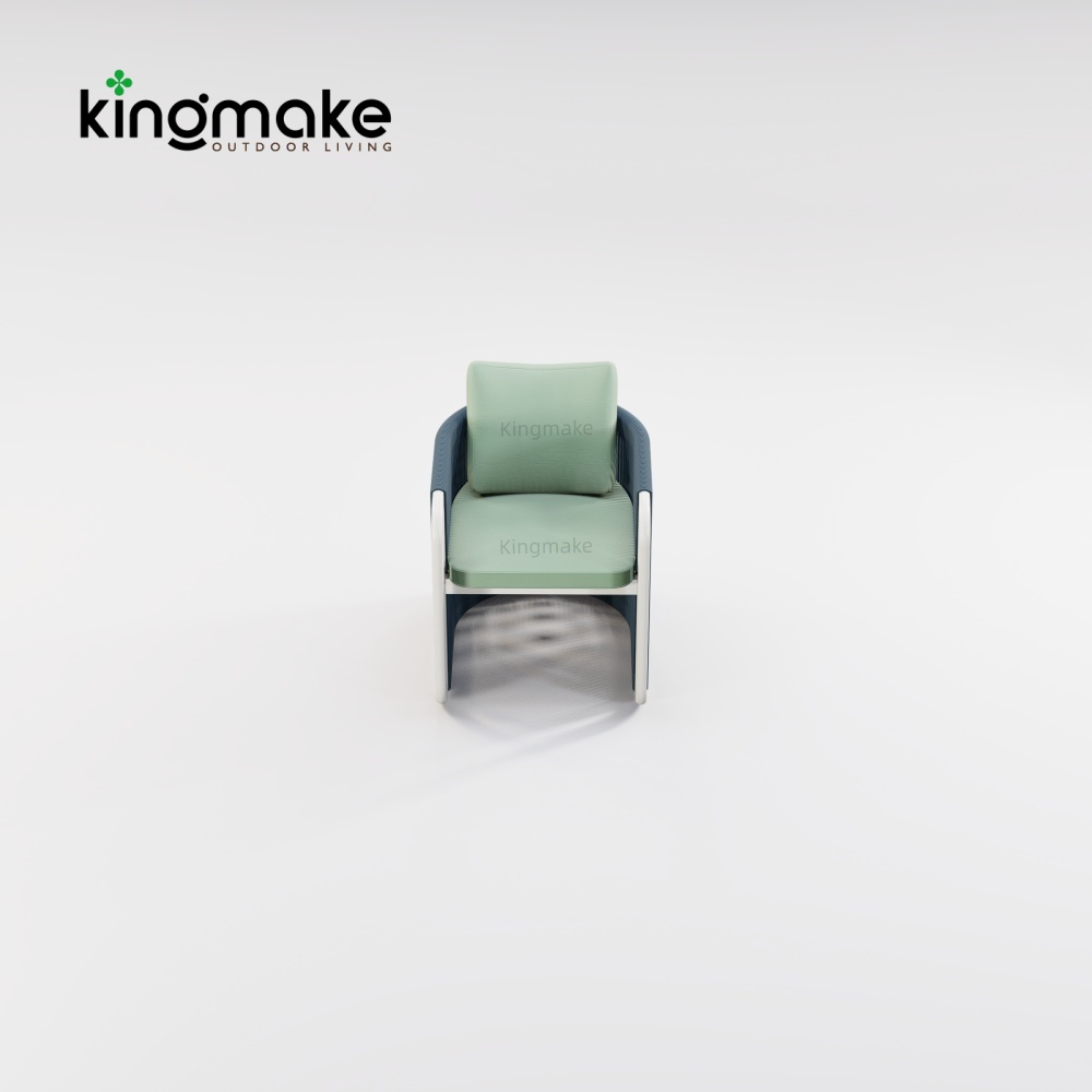 Modern Aluminum URound Collection Dining Set KM18014