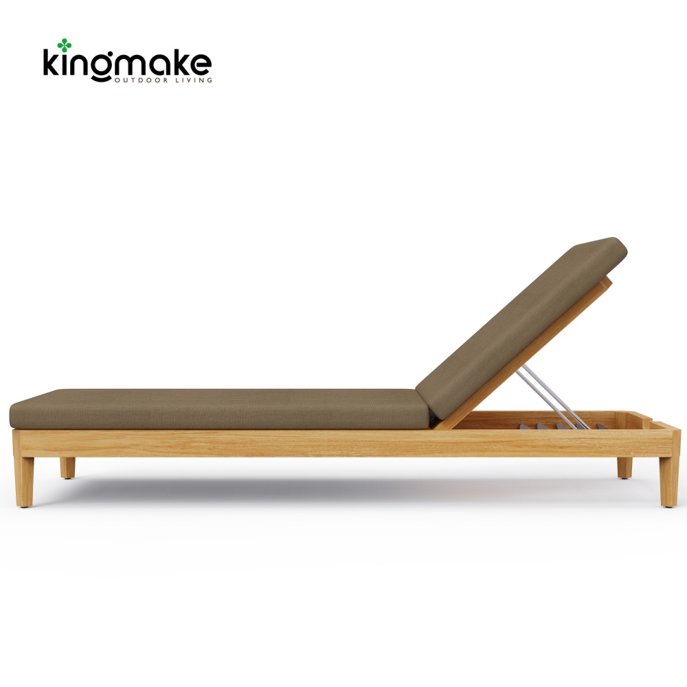 Cima Collection Teak Outdoor Sun Lounger