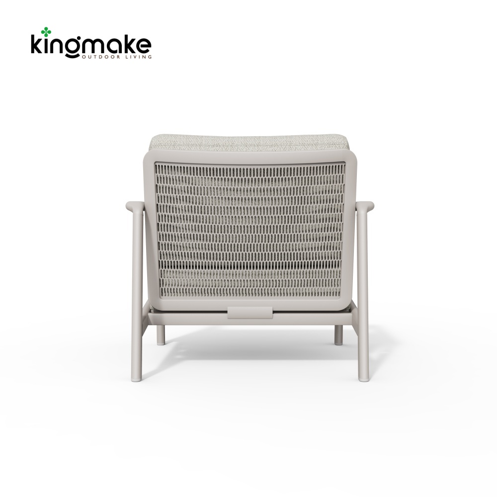 Cenxi Collection Aluminum White Outdoor Single Sofa