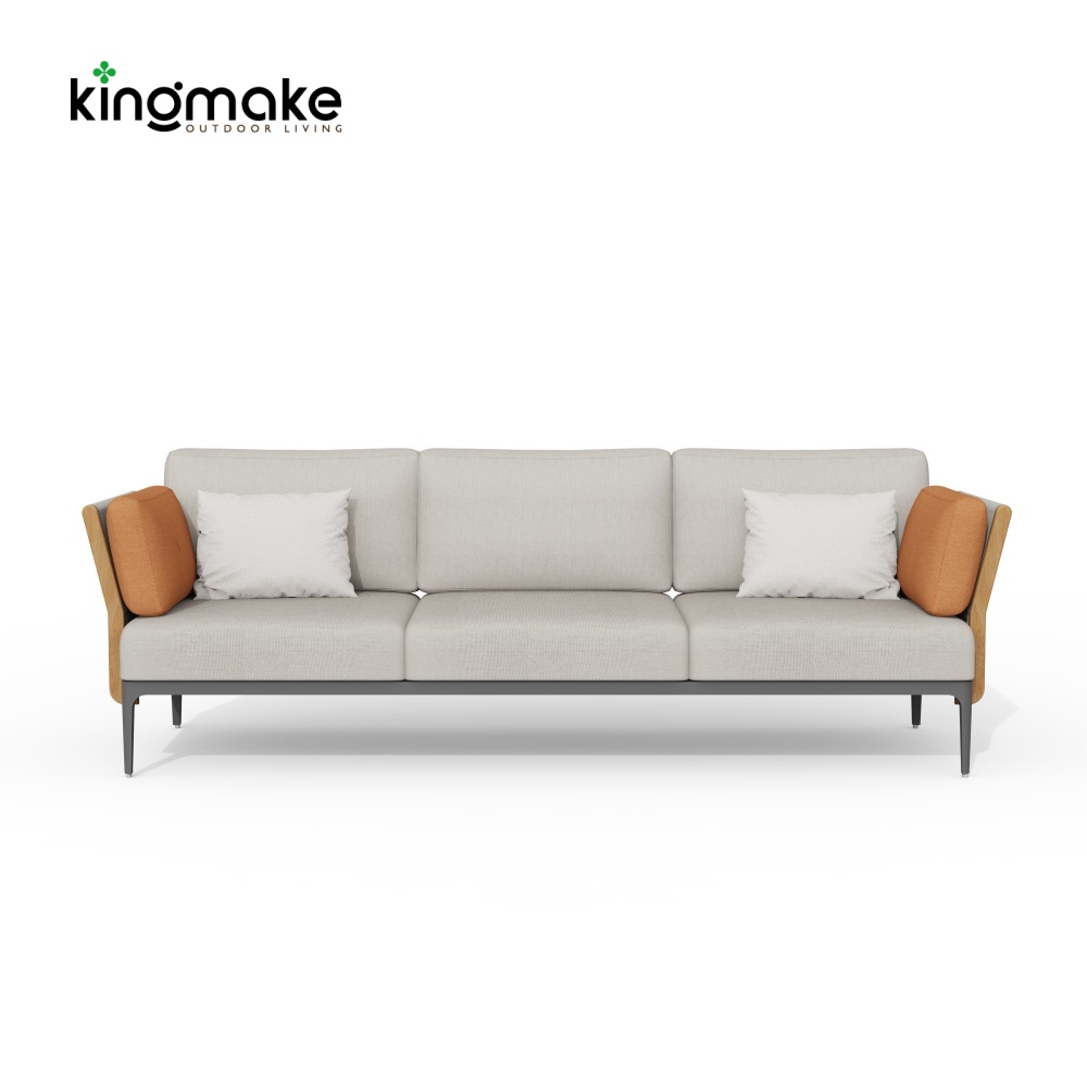 Albert Collection Rope Weave Aluminum Conversation Sofa Set