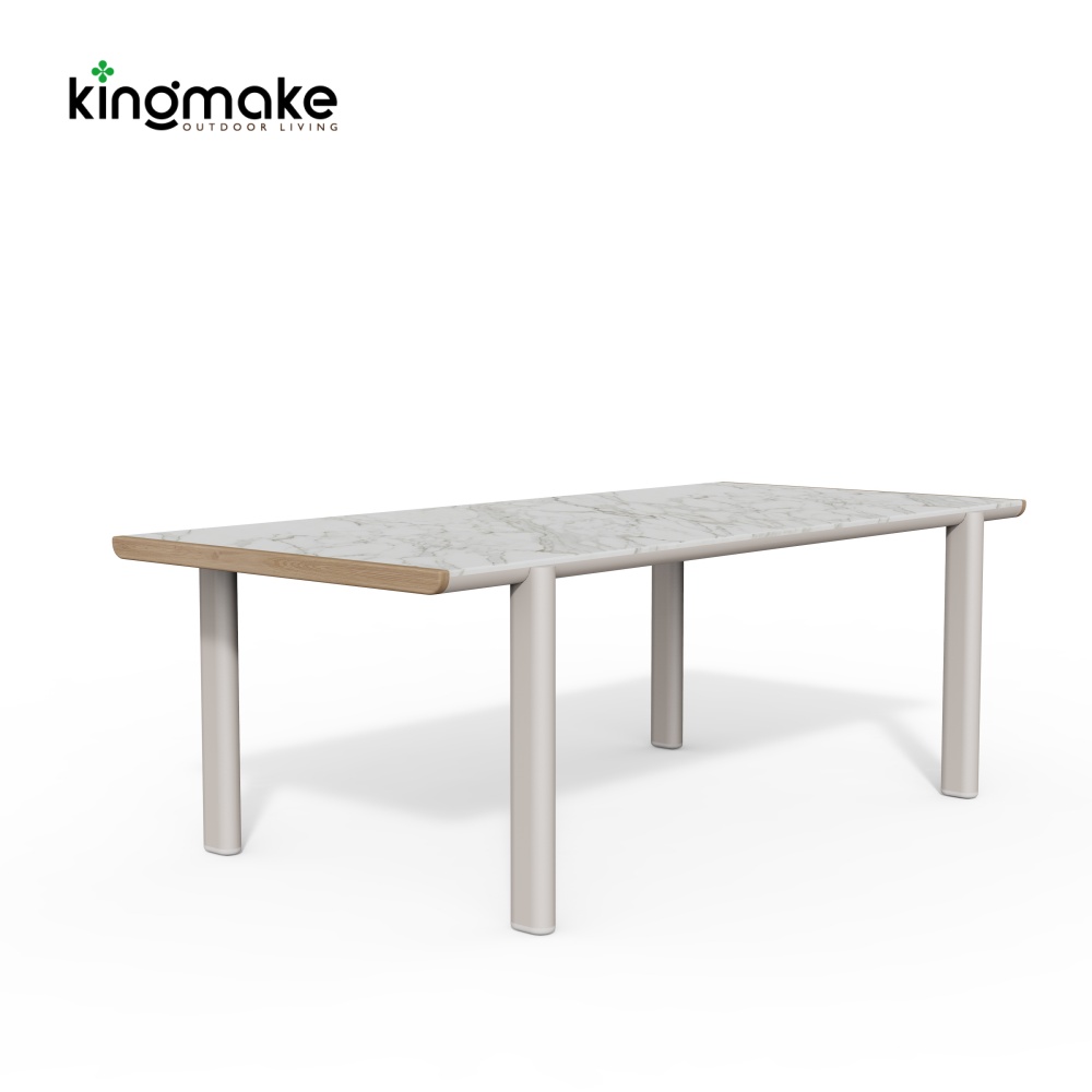 Cenxi Collection White Outdoor Dining Set 