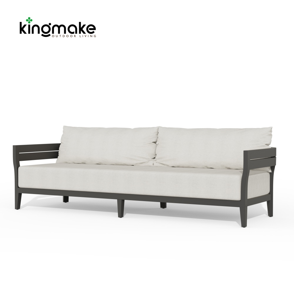 Cima Collection Aluminum Outdoor Three Seater Sofa