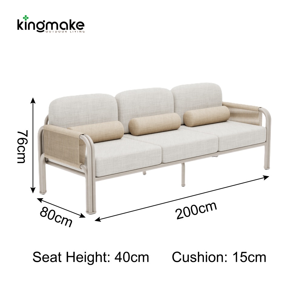 M.Y. Collection Outdoor Three Seater Sofa