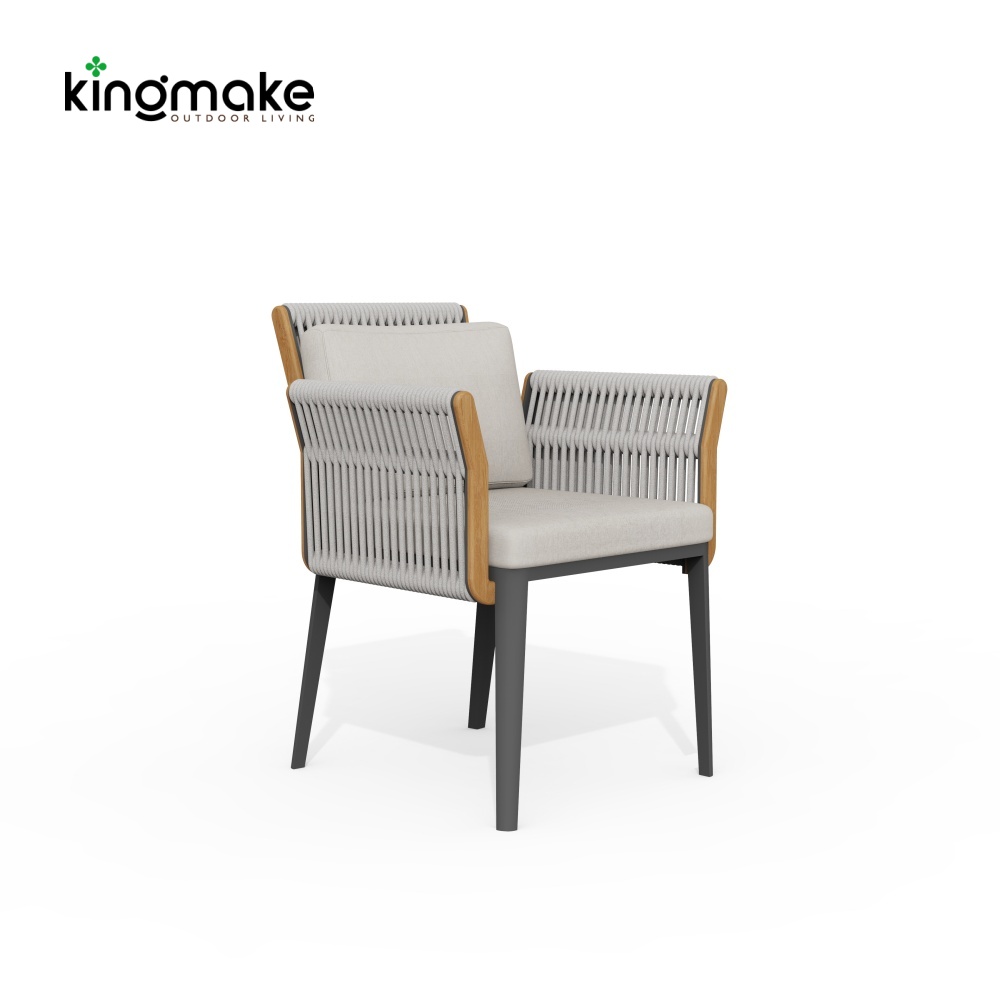 Albert Collection Rope Weave Aluminum Outdoor Dining Set